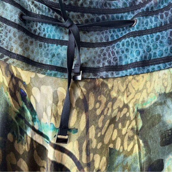 BEATE HEYMANN STREETCOUTURE Silk Viscose Blend Multicolour Midi Skirt - Picture 3 of 13